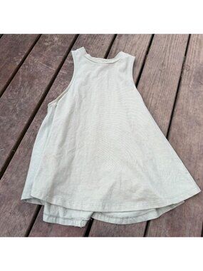 Altard State Sleeveless A-Line Tank Top Small Beige Casual Flowy Lightweight